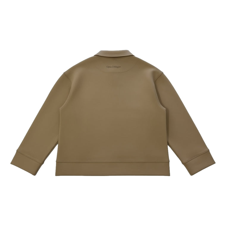 OPEN DIALOGUE PULLOVER-BEIGE
