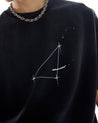 NINE POINT NINE "INNER LIGHT" S/S TEE-WASHED BLACK