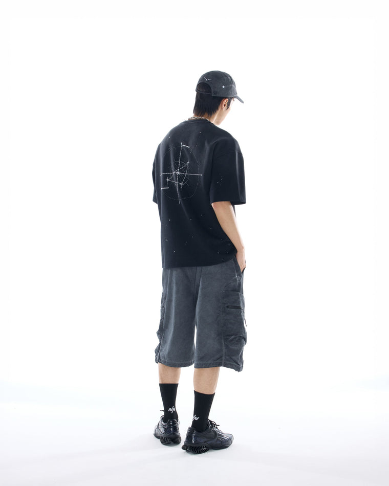 NINE POINT NINE "INNER LIGHT" S/S TEE-WASHED GREY