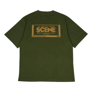 SCENE BY ICE FIRE INNO BOX LOGO TEE-KHAKI