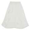 NEUTRAL SOCIETY IRREGULAR 3D FLARE SKIRT-WHITE