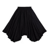 NEUTRAL SOCIETY IRREGULAR RUFFLE SKIRT-BLACK