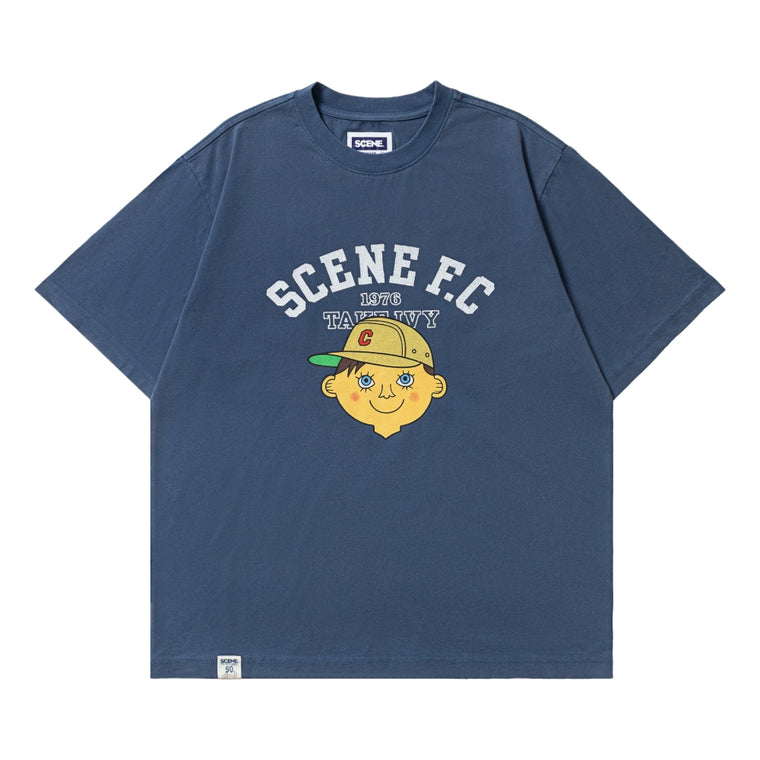 SCENE BY ICE FIRE X IVY BOY TAKE IVY FC TEE 2-BLUE