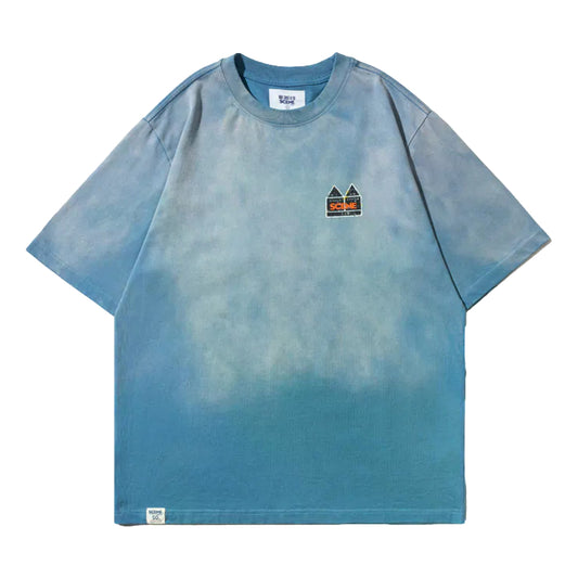 SCENE BY ICE FIRE JACKSON SNOW WASHED TEE-BLUE