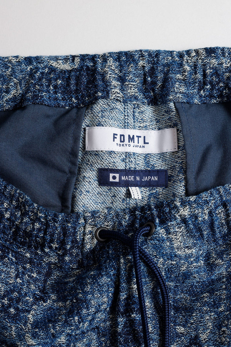 FUNDAMENTAL JACQUARD BORO SHORT PANTS-INDIGO