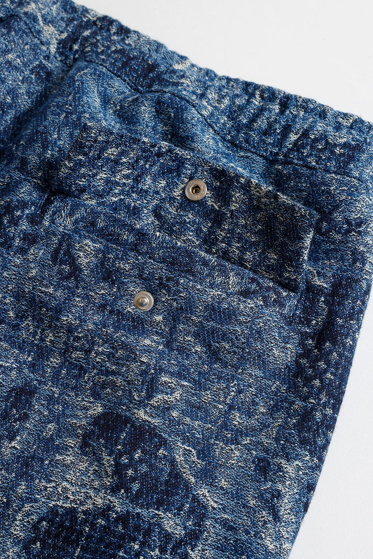 FUNDAMENTAL JACQUARD BORO SHORT PANTS-INDIGO