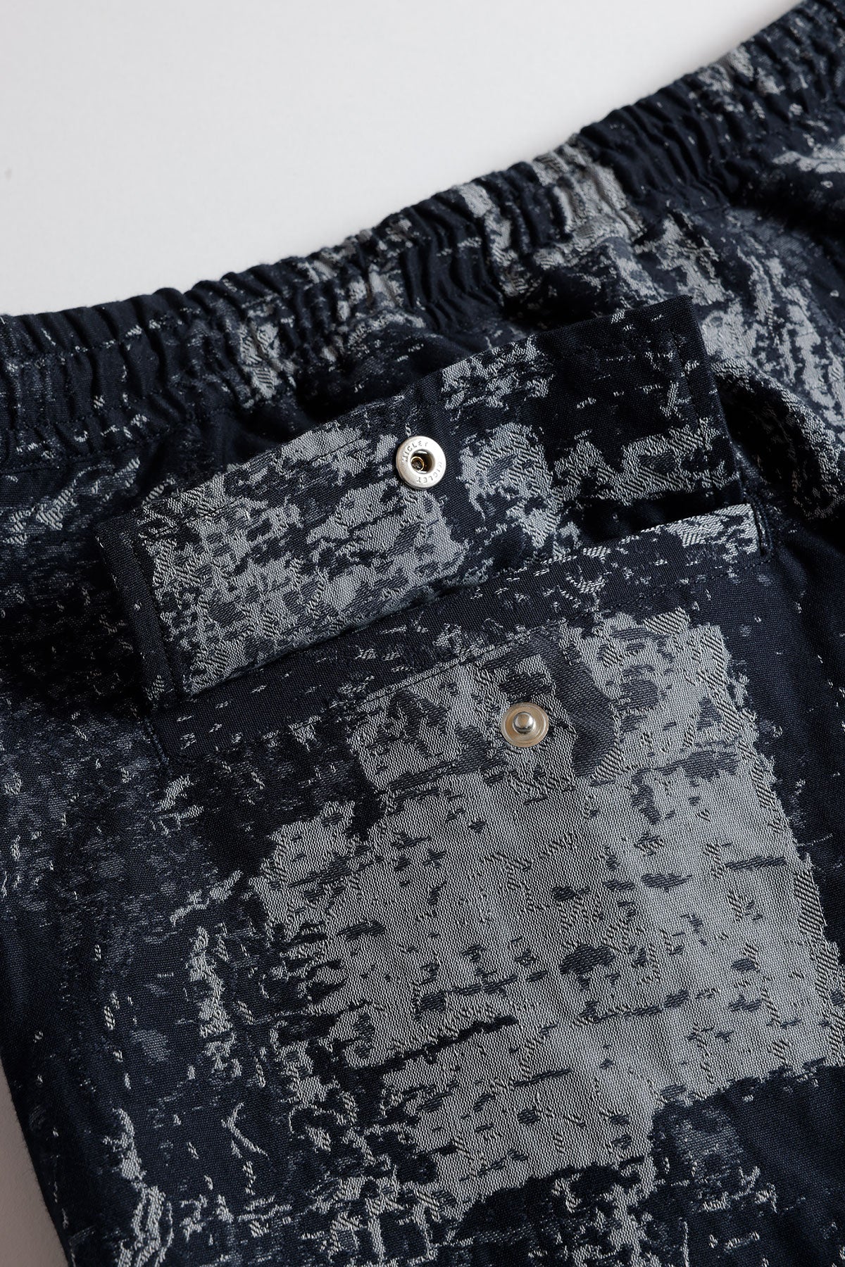 FUNDAMENTAL JACQUARD BORO SHORT PANTS-BLUE GRAY