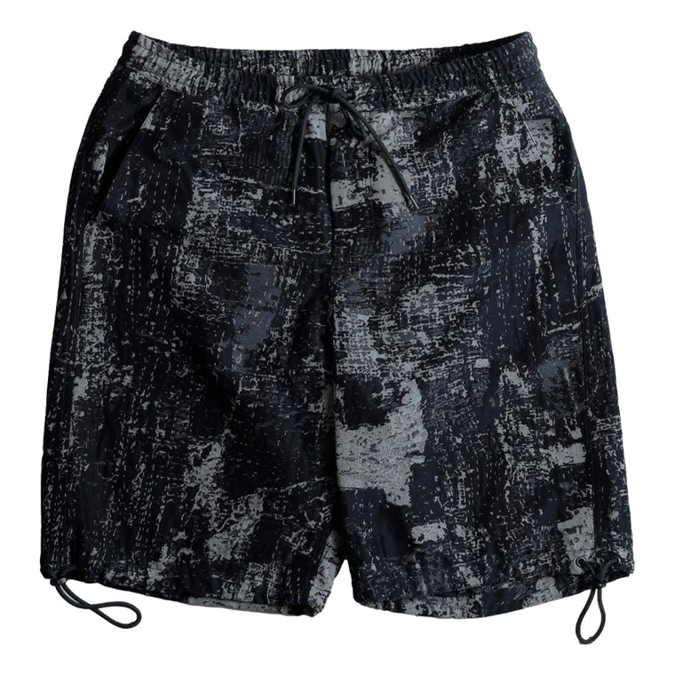 FUNDAMENTAL JACQUARD BORO SHORT PANTS-BLUE GRAY