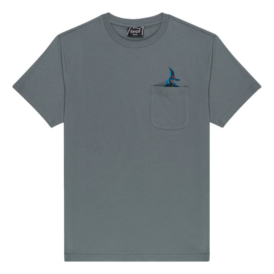RIPNDIP JERMIE WITCH POCKET TEE-CHARCOAL