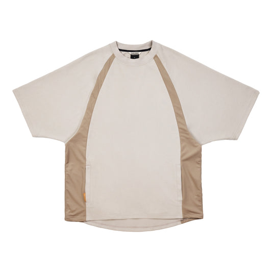 TEAMJOINED JOINED® URBAN MESH PANELED RAGLAN EXTRA-OVERSIZED-KHAKI