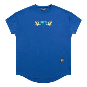 TEAMJOINED JOINED® CNY24 COILED DRAGON DROP SHOULDER MUSCLE TEE-DARK BLUE