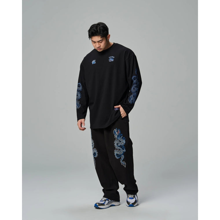 TEAMJOINED JOINED® CNY24 DRAGON EXTRA OVERSIZED LONG SLEEVES-BLACK