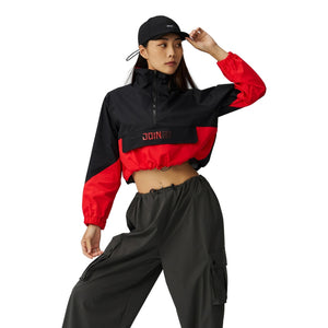 TEAMJOINED JOINED® INVICTUS WOMEN POCKET WINDBREAKER TOP-ORANGE