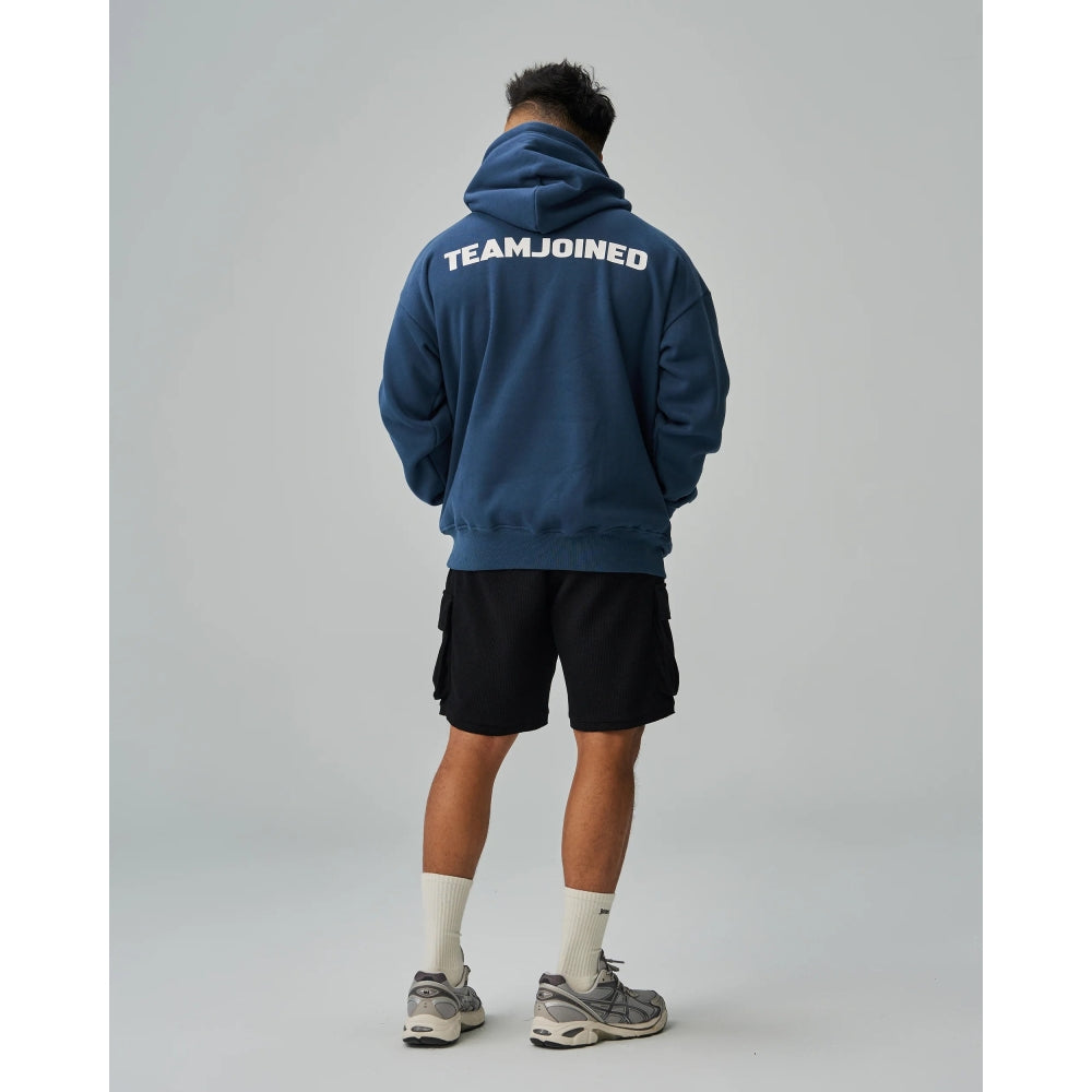 TEAMJOINED JOINED® LOGO FLEECE OVERSIZED HOODIE-DARK BLUE