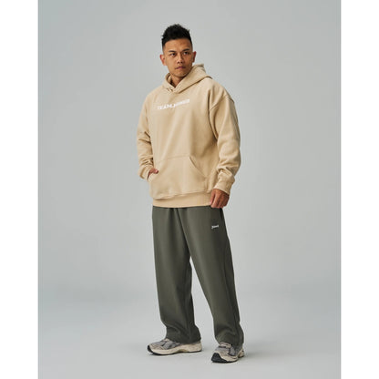 TEAMJOINED JOINED® LOGO FLEECE OVERSIZED HOODIE-KHAKI