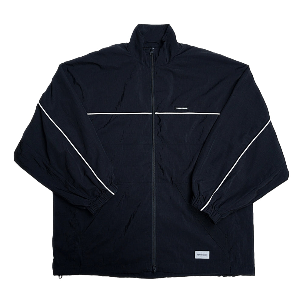 TEAMJOINED JOINED® PIPING TECH WINBREAKER JACKET-BLACK