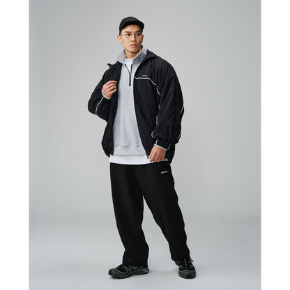 TEAMJOINED JOINED® PIPING TECH WINBREAKER JACKET-BLACK