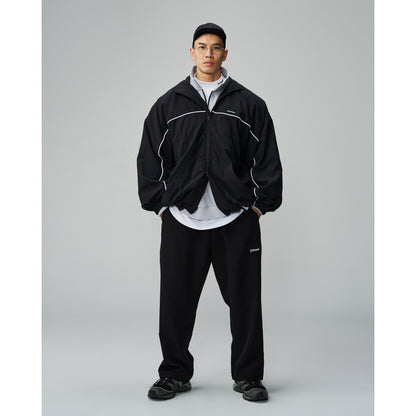 TEAMJOINED JOINED® PIPING TECH WINBREAKER JACKET-BLACK