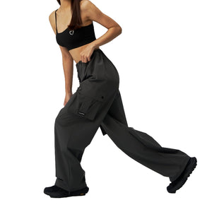 TEAMJOINED JOINED® WOMEN TECH ADJUSTABLE WAIST BOTTOM-DARK GREY