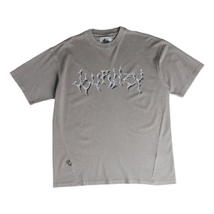 NINE POINT NINE JOURNEY IN MONTION S/S TEE-WASHED KHAKI