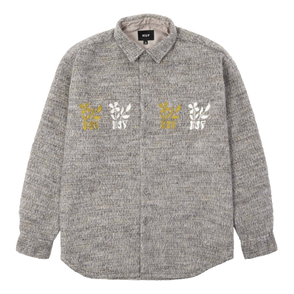HUF JP BLOSSOM L/S SHIRT-BONE
