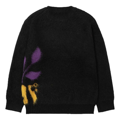 HUF JP BLOSSOM SWEATER-BLACK