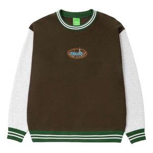 HUF JP CITY LIGHTS CREW-BROWN