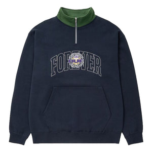 HUF JP FOREVER TORCH HALF ZIP-NAVY