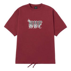 HUF JP HUF DBC S/S CREWNECK-RED