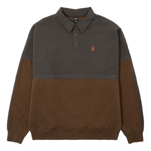 HUF JP HUF FOREVER POLO FLEECE-BROWN