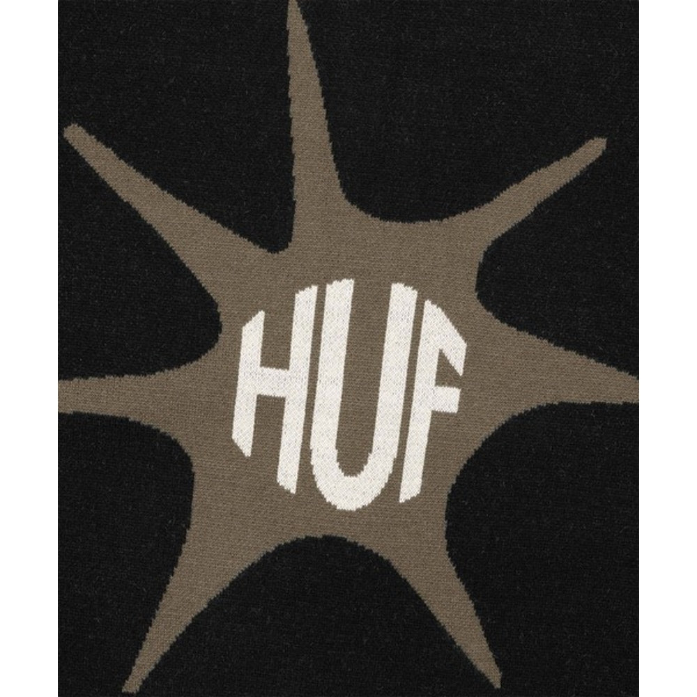 HUF JP IMPACT CREWNECK SWEATER-BLACK