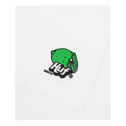 HUF JP LIMEADE POCKET L/S TEE-WHITE