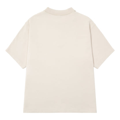 HUF JP MAXIMIZE DYED ZIP POLO-IVORY
