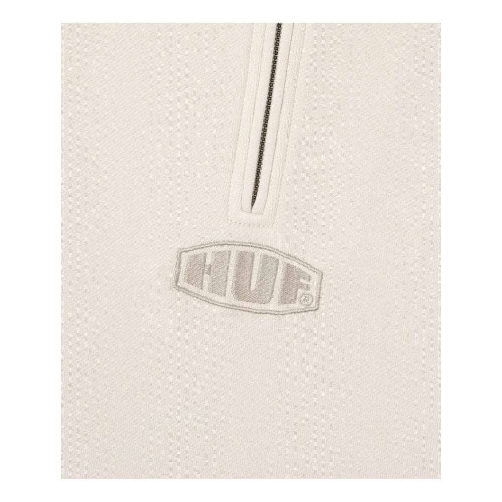 HUF JP MAXIMIZE DYED ZIP POLO-IVORY