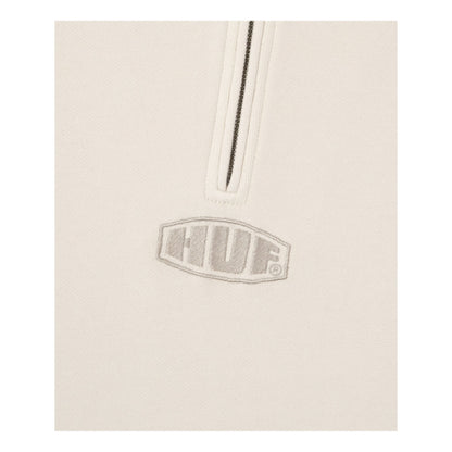 HUF JP MAXIMIZE DYED ZIP POLO-IVORY