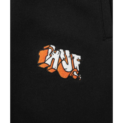 HUF JP QUAKE MINI EMB SWEAT PANT-BLACK