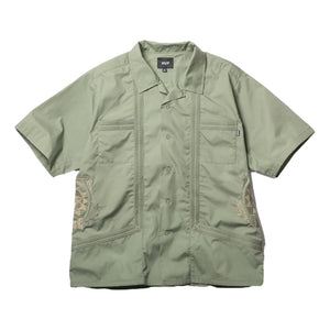 HUF JP SUN GOD S/S SHIRT-OLIVE