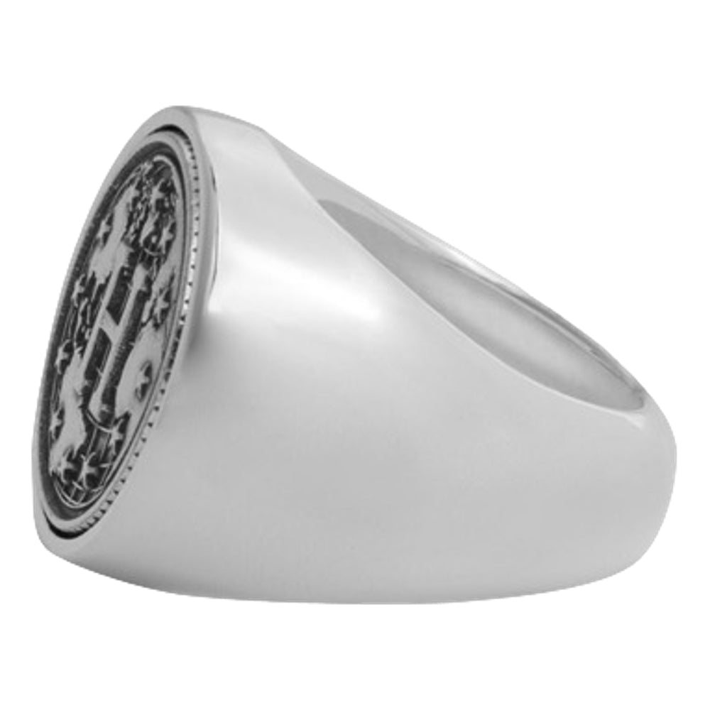 HUF JP WORLDWIDE CLASSIC H RING-SILVER