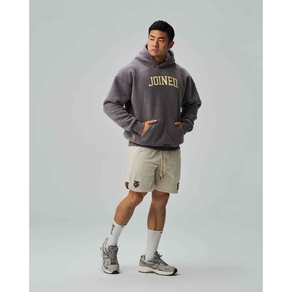 TEAMJOINED JOINED® ARCH LOGO OVERSIZED HOODIE-DARK BLUE