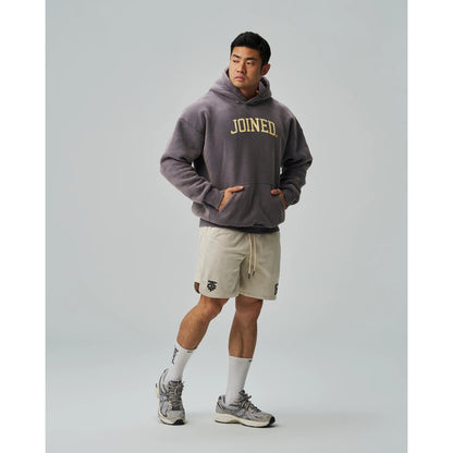 TEAMJOINED JOINED® ARCH LOGO OVERSIZED HOODIE-DARK BLUE