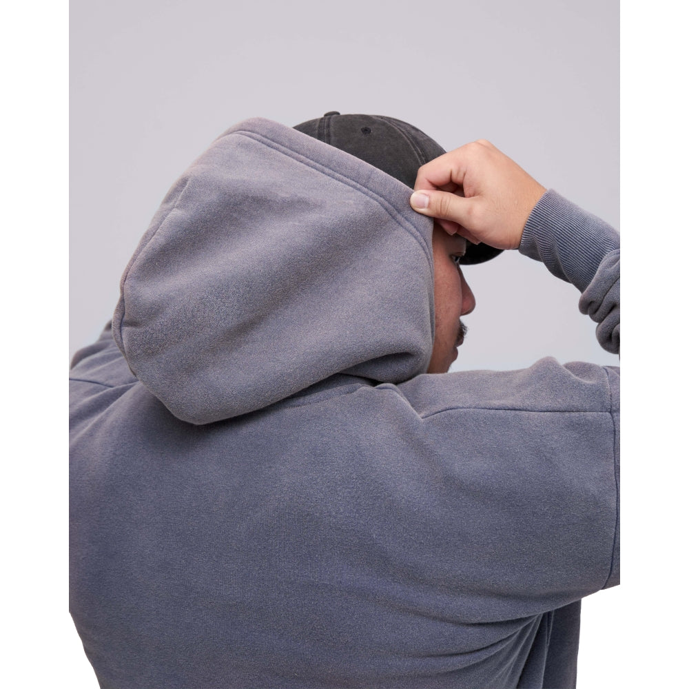 TEAMJOINED JOINED® ARCH LOGO OVERSIZED HOODIE-DARK BLUE