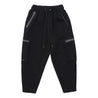 TEAMJOINED JOINED® TRACK SIDE POCKETS STRAIGHT JOGGERS-BLACK