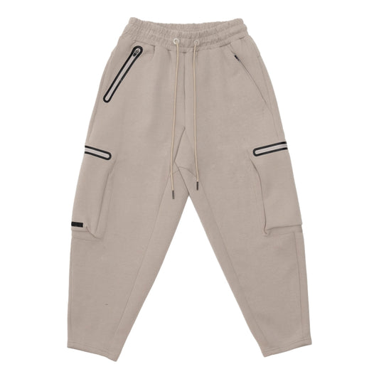 TEAMJOINED JOINED® TRACK SIDE POCKETS STRAIGHT JOGGERS-KHAKI