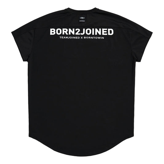 TEAMJOINED JOINED® X BTW ADAPT DROP SHOULDER MUSCLE TEE-BLACK