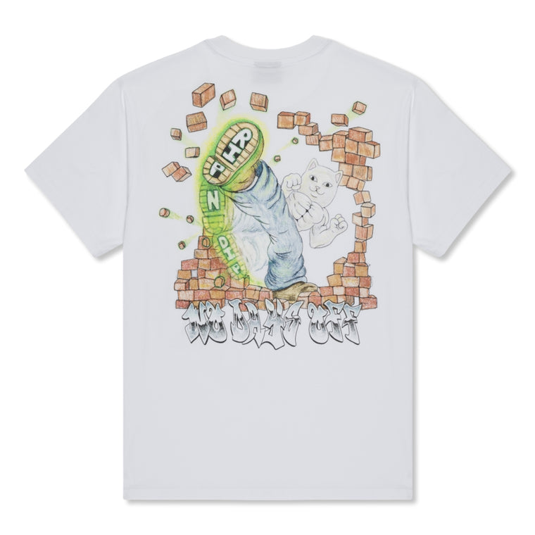 RIPNDIP KARATE KAT TEE-WHITE