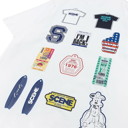 SCENE BY ICE FIRE KEYCHAIN BLIND BOX TEE // WHITE-WHITE