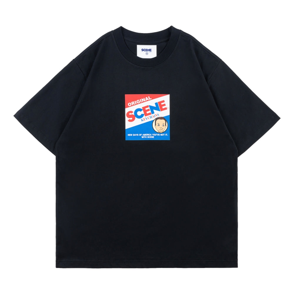 SCENE BY ICE FIRE KEYCHAIN BLIND BOX TEE // BLACK-BLACK