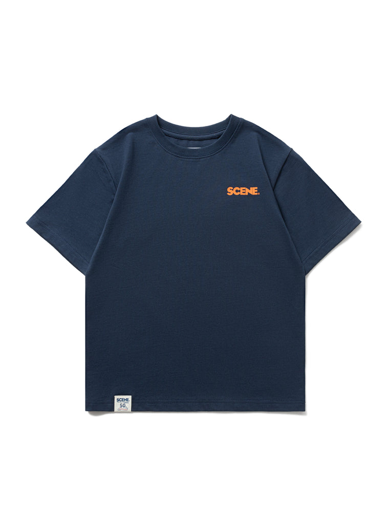 SCENE BY ICE FIRE KID 50TH CLASSIC TEE 101-NAVY