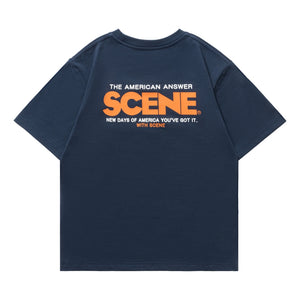 SCENE BY ICE FIRE KID 50TH CLASSIC TEE 101-NAVY