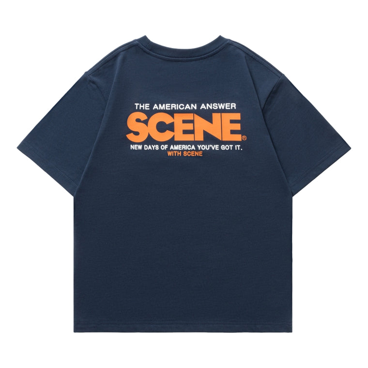 SCENE BY ICE FIRE KID 50TH CLASSIC TEE 101-NAVY